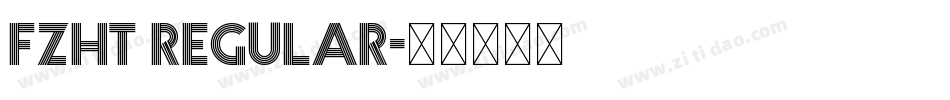 FZHT Regular字体转换
